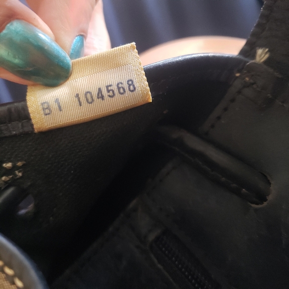 Vtg Dooney & Bourke signature monogram canvas leather backpack main image 8